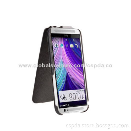 Flip PU Leather Cold Shape Cases for HTC One 2 M8, Different Colors are Available